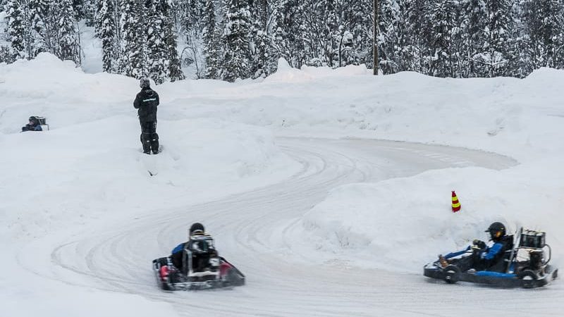 Ice Karting in Levi, Lapland (Finland)